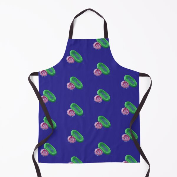 Item preview, A Colorful Illustration of a Virus Cell and a Bacteria Cell designed and sold by ScienceSource.