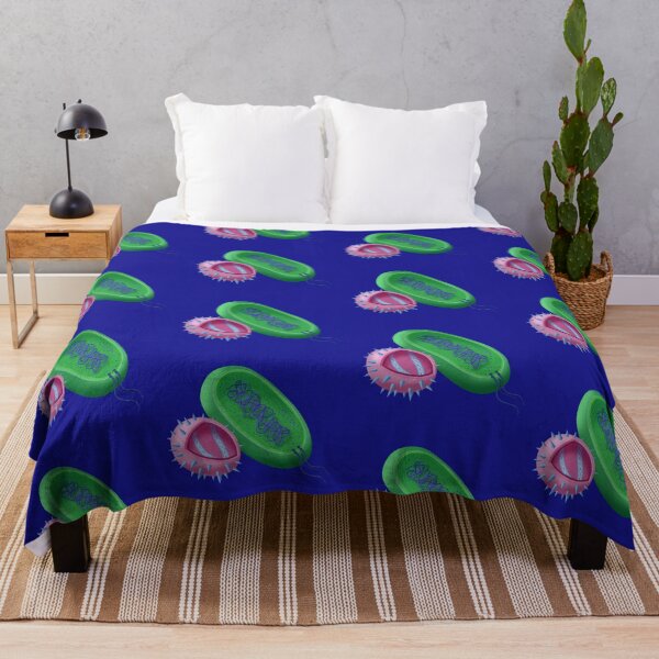 Item preview, A Colorful Illustration of a Virus Cell and a Bacteria Cell designed and sold by ScienceSource.
