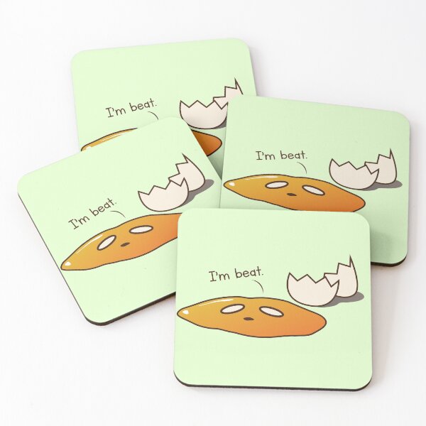 Item preview, I'm beat. - Egg Funny Illustration Meme Digital Art designed and sold by TWOdesign2.