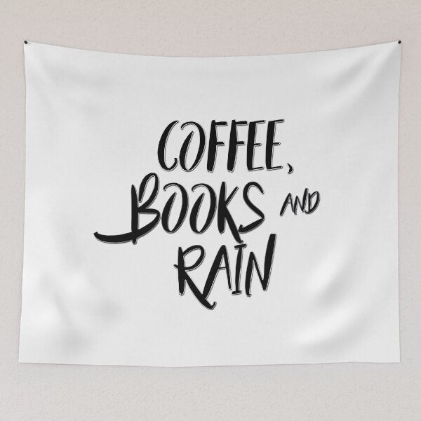 Item preview, Coffee, books and rain designed and sold by peggieprints.