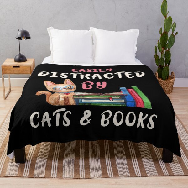 Item preview, Easily Distracted by Cats and Books Art designed and sold by franktimothy.