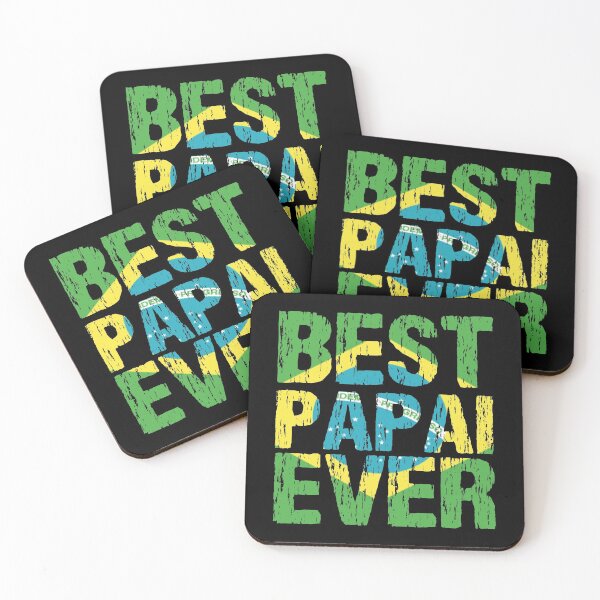 Item preview, Best Papai Ever Brazilian Dad Father Brasil Flag Distressed designed and sold by Nirvanibex.