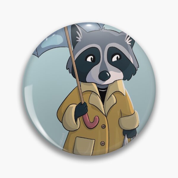 Item preview, Raccoon in the Rain designed and sold by argonskies.