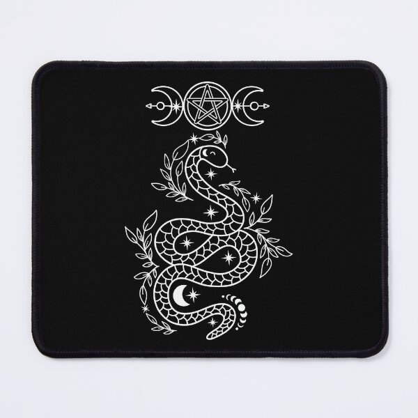 Item preview, Celestial Snake, Mystical Lunar Snake, Celestial Mystical Floral Moon Snake designed and sold by Airmilly Store.