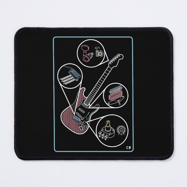 Item preview, guitar infographic  designed and sold by Platform11west.