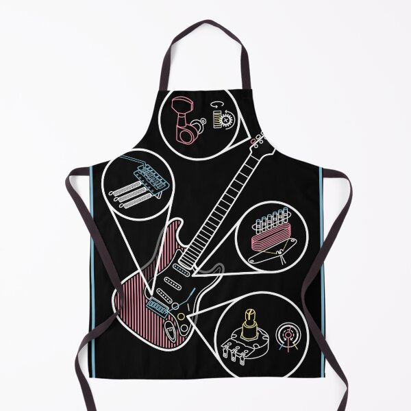 Item preview, guitar infographic designed and sold by Platform11west.