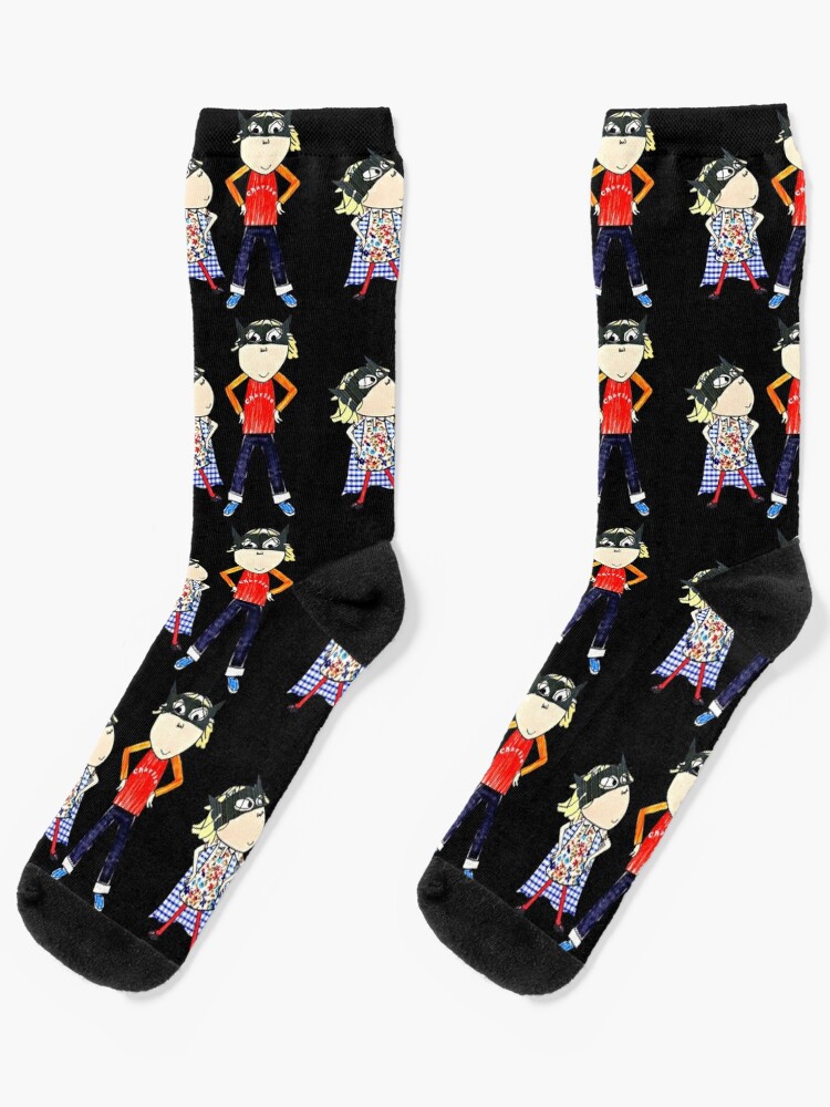 Charlie and lola Socks for Sale by shining-art