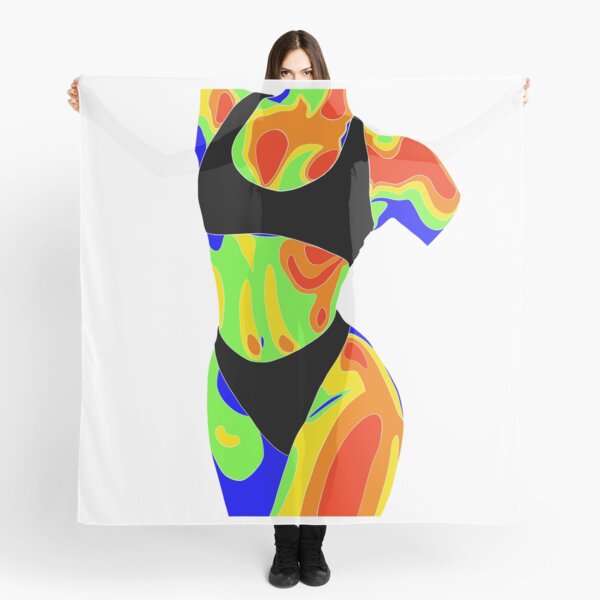 Woman Thermal Body Painting