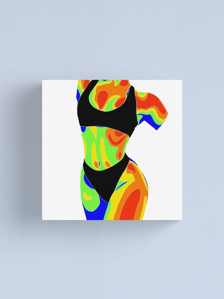 Thermal body art | Canvas Print