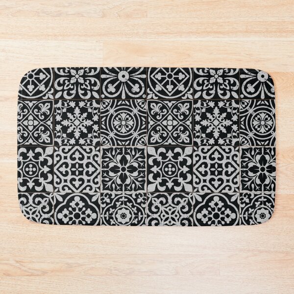 Item preview, Vintage black and white tiles composite designed and sold by arkantus.