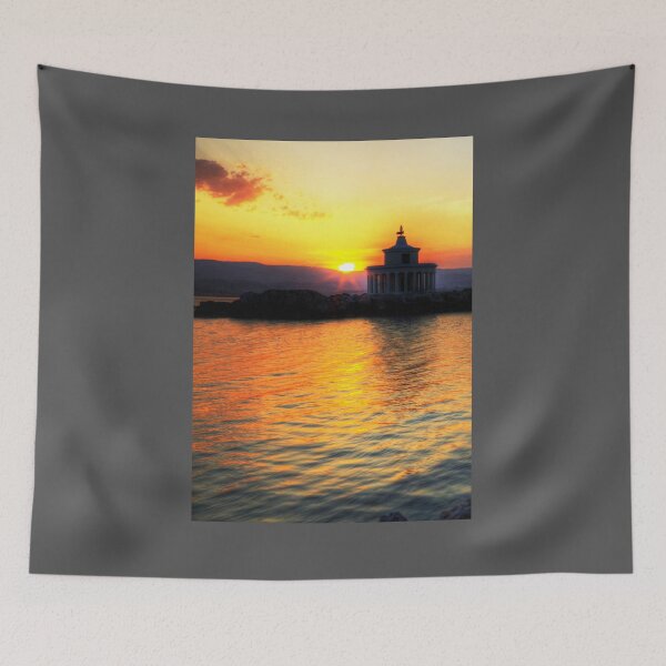 Item preview, Lighthouse Of Saint Theodoroi At Sunset designed and sold by Paul Thompson Photography.