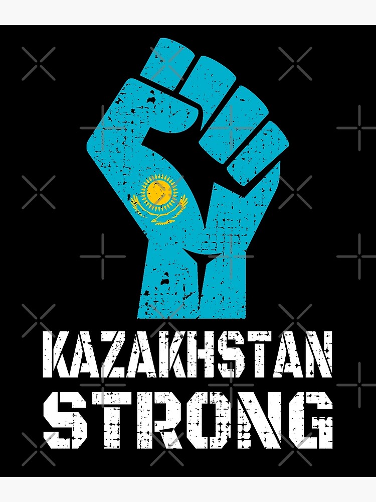 Kazakhstan Strong Kazakh Flag Kazakhstani  Poster for Sale by  TravelHappiness