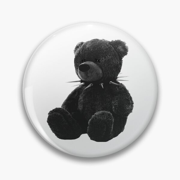 Item preview, Goth Teddy Bear wearing Spiked Collar - Aesthetic Horror Streetstyle Badass Bear designed and sold by andrei49387.
