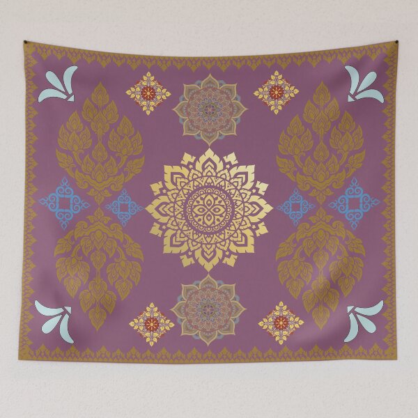 Item preview, Purple Persian/Oriental-style Carpet Print designed and sold by AnAwkwardOtter.
