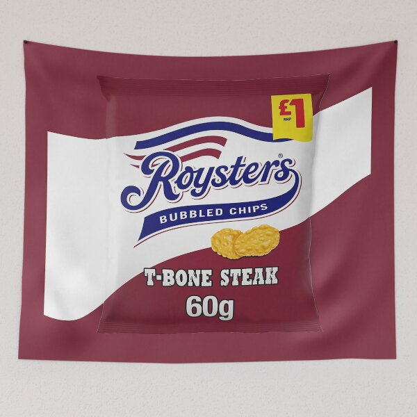 Item preview, Roysters T-Bone Steak Crisps designed and sold by ItsDarkInThere.