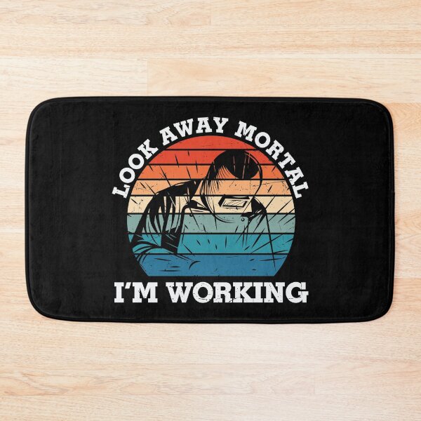 Item preview, Look Away Mortal I'm Working - Trendy Welding Is Like Sewing With Fire Design Gift Idea For Welders designed and sold by Prince - Bestseller ★★★★★.