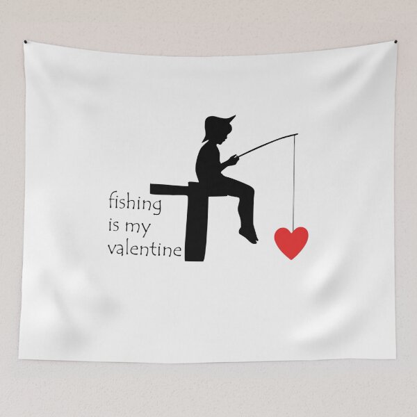 Item preview, Happy Valentines Day  for Fishermen designed and sold by Danalight.
