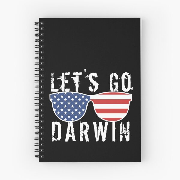 Item preview, Lets Go Darwin White Text With Sunglasses designed and sold by Design-Maniya.