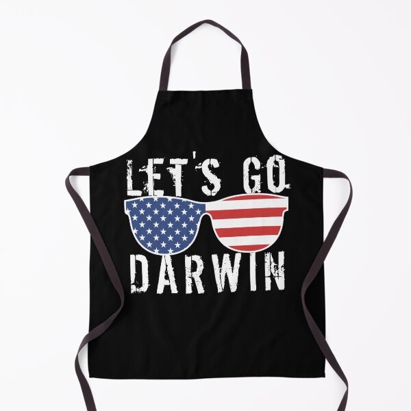 Item preview, Lets Go Darwin White Text With Sunglasses designed and sold by Design-Maniya.