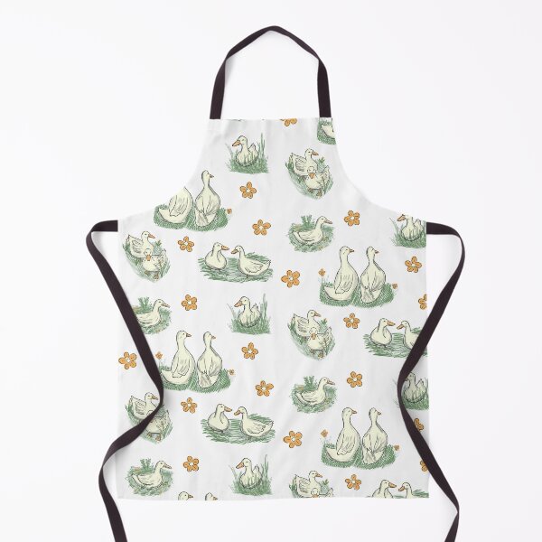 Item preview, Duck Duo with Flowers designed and sold by waddleworks.