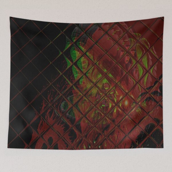 Item preview, red, green, earth, planet, 3D, abstract, art designed and sold by Lowa101.