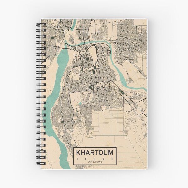 Item preview, Khartoum City Map of Sudan - Vintage designed and sold by deMAP.