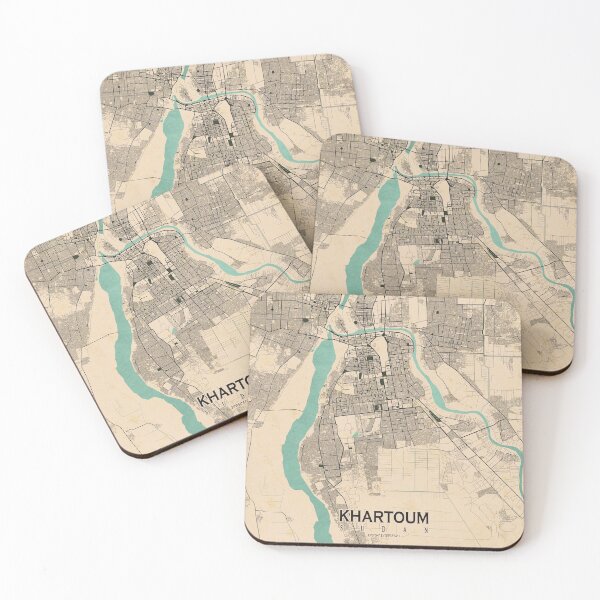 Item preview, Khartoum City Map of Sudan - Vintage designed and sold by deMAP.
