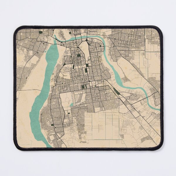 Item preview, Khartoum City Map of Sudan - Vintage designed and sold by deMAP.