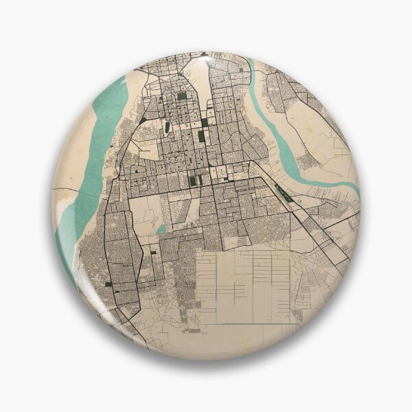 Item preview, Khartoum City Map of Sudan - Vintage designed and sold by deMAP.