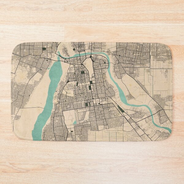 Item preview, Khartoum City Map of Sudan - Vintage designed and sold by deMAP.