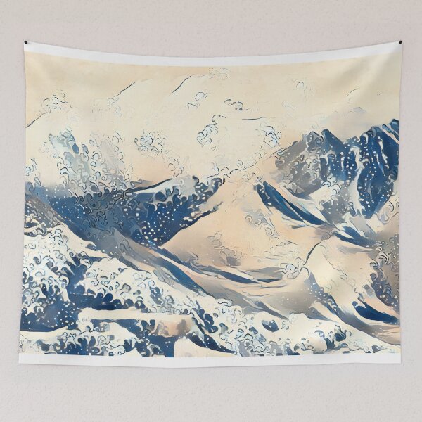 Item preview, AI Style Transfer Art, Mountain Waves designed and sold by ACC .