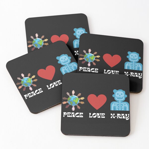 Item preview, Peace Love X-Ray Radiology Tech Gifts For Men Women Rad RTR T-Shirt designed and sold by world-of-things.