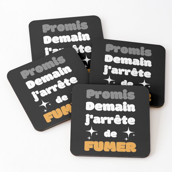 Aperçu de l'œuvre Cadeau Humour Résolution Arrêt Cigarette Tabac créée et vendue par RomualdGR.
