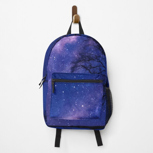 Item preview, Lone Man And Tree at Night Beneath A Starry Sky designed and sold by redbugdesigns.