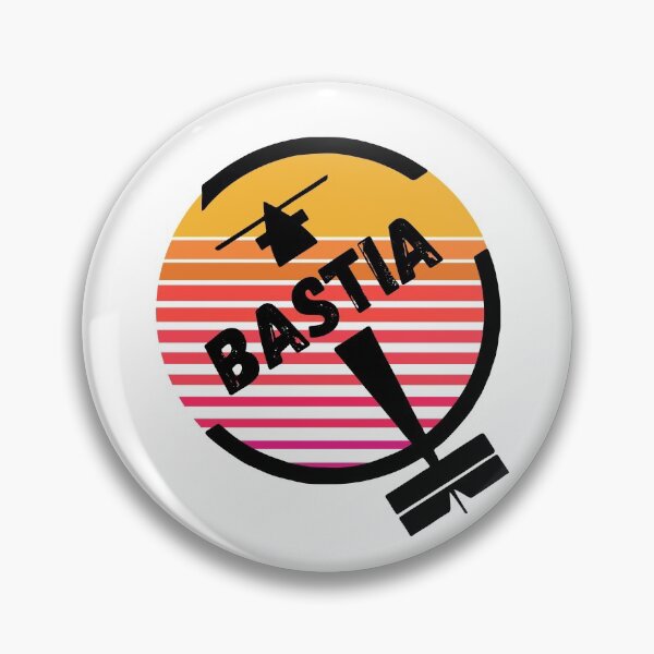 Item preview, Bastia Corsica France - Retro Sunset Vintage Plane Airport Travel Design designed and sold by Vintage-TM.