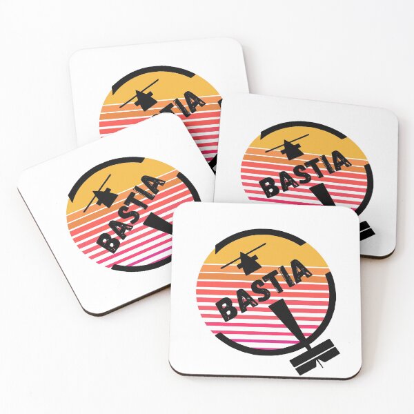 Item preview, Bastia Corsica France - Retro Sunset Vintage Plane Airport Travel Design designed and sold by Vintage-TM.
