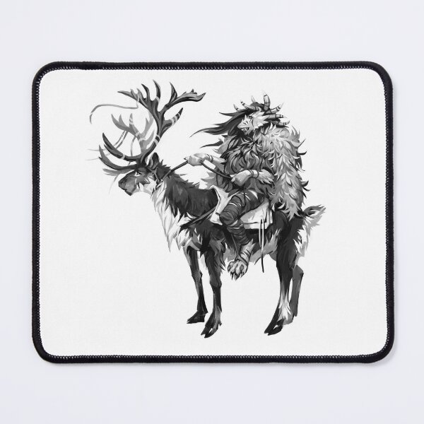 Item preview, Fantasy illustration. Lady dragon and deer. designed and sold by Simargl.