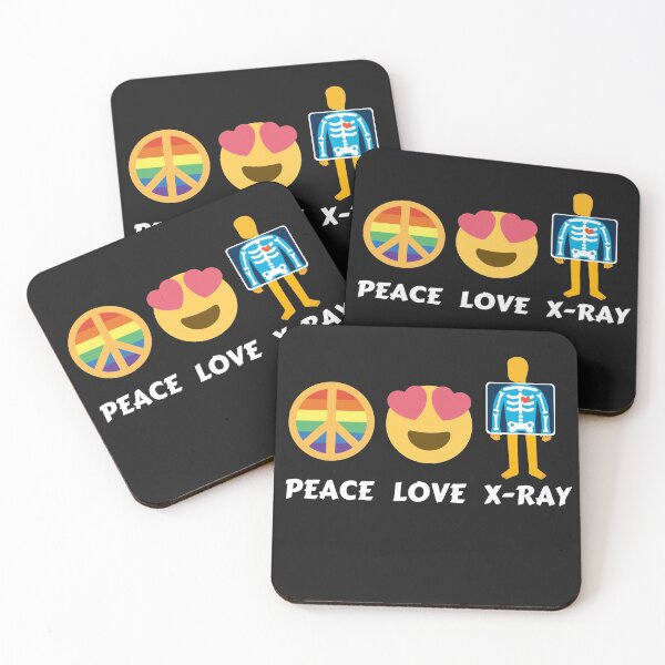 Item preview, Peace Love X-Ray Radiology Tech Gifts For Men Women Rad RTR T-Shirt designed and sold by world-of-things.
