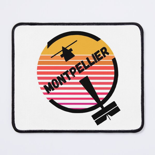 Item preview, Montpellier City Occitanie France - Retro Sunset Vintage Plane Airport Travel Design designed and sold by Vintage-TM.