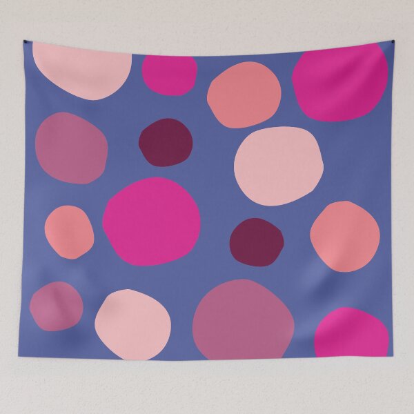 Item preview, Mid-Century Pink Circle Pattern, Very Peri designed and sold by concettaellis.