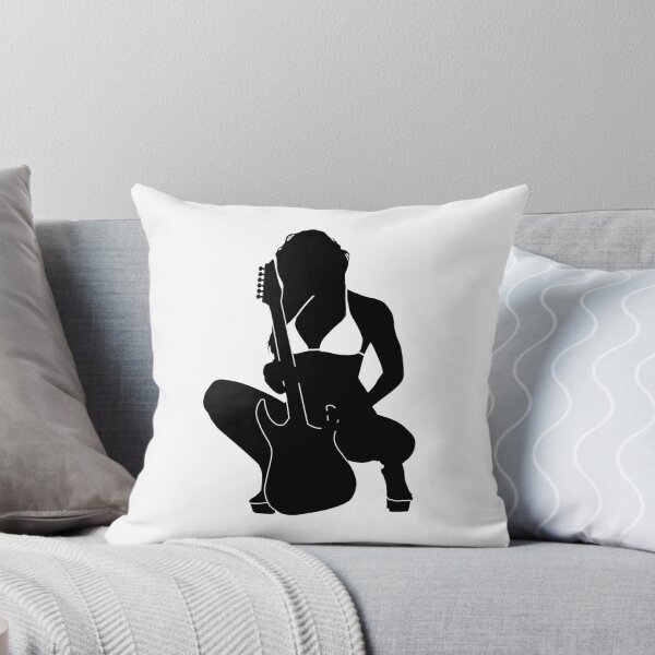 Item preview, Bikini Girl with Guitar Silhouette designed and sold by SandpiperDesign.