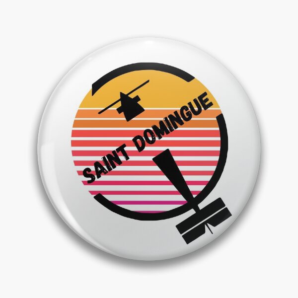 Item preview, Saint Domingue, Dominican Republic - Retro Sunset Vintage Plane Airpot Travel Design designed and sold by Vintage-TM.
