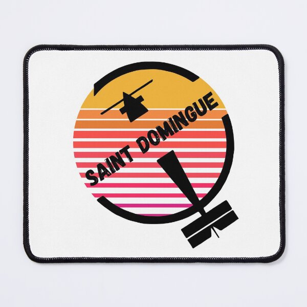 Item preview, Saint Domingue, Dominican Republic - Retro Sunset Vintage Plane Airpot Travel Design designed and sold by Vintage-TM.