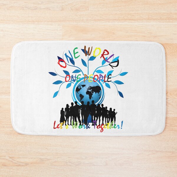 Item preview, One World, One People, Let's Work Together designed and sold by ZanyPaintbrush.