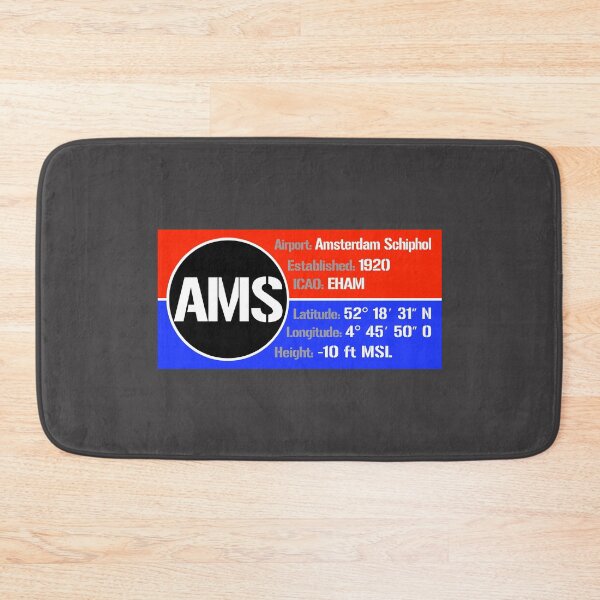 Item preview, AMS Amsterdam Schiphol Netherlands - Block Design designed and sold by FouDeeziner.