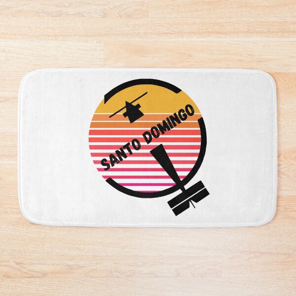 Item preview, Santo Domingo, Dominican Republic - Retro Sunset Vintage Plane Airpot Travel Design designed and sold by Vintage-TM.