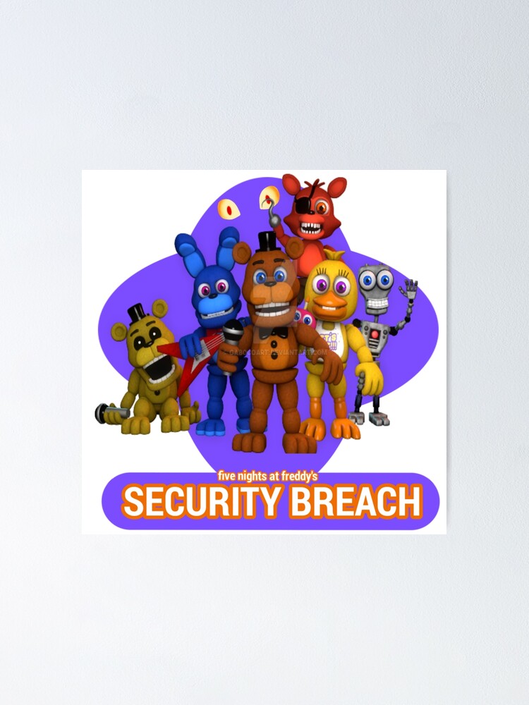 fnaf security breach  Poster for Sale by lojy-pink