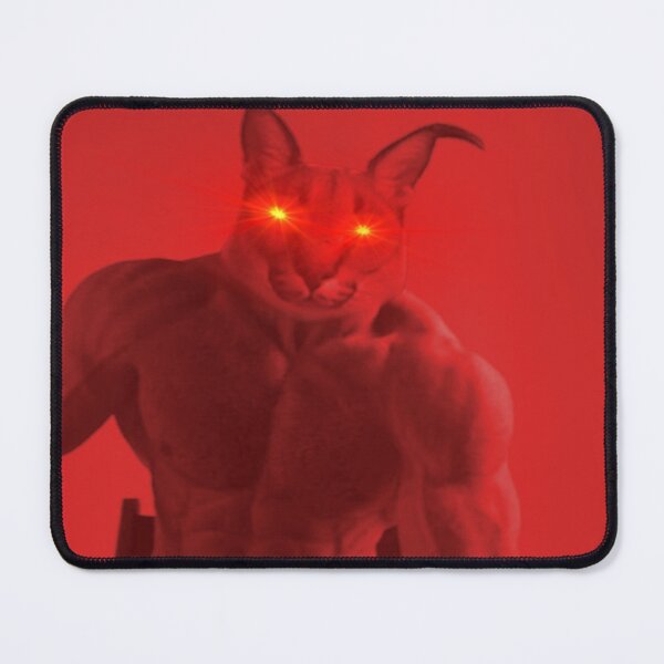 Item preview, RED ANGRY CHAD FLOPPA CAT \ CARACALS \ GIGA CHAD CAT \ GIGA CAT / MUSCLE FLOPPA CAT designed and sold by Mad-Boy.