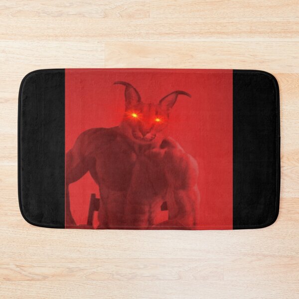 Item preview, RED ANGRY CHAD FLOPPA CAT \ CARACALS \ GIGA CHAD CAT \ GIGA CAT / MUSCLE FLOPPA CAT designed and sold by Mad-Boy.