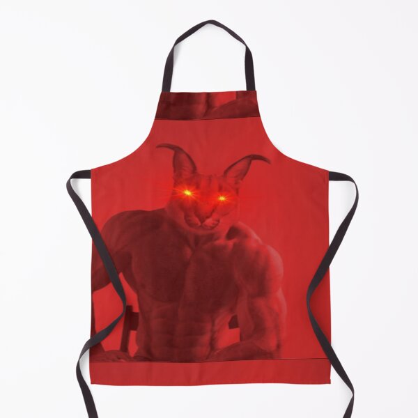 Item preview, RED ANGRY CHAD FLOPPA CAT \ CARACALS \ GIGA CHAD CAT \ GIGA CAT / MUSCLE FLOPPA CAT designed and sold by Mad-Boy.